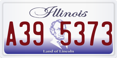 IL license plate A395373