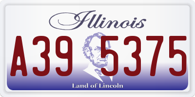 IL license plate A395375