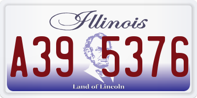 IL license plate A395376