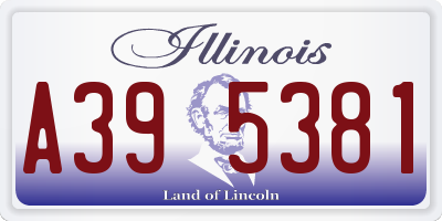 IL license plate A395381