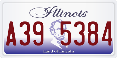 IL license plate A395384