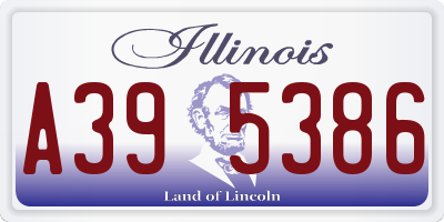 IL license plate A395386