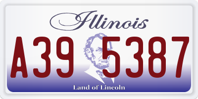 IL license plate A395387
