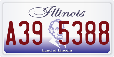 IL license plate A395388