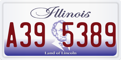 IL license plate A395389