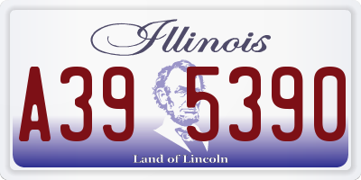 IL license plate A395390