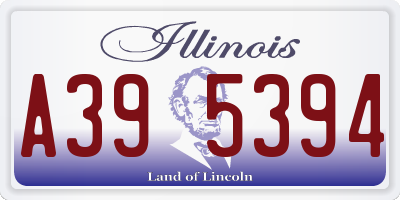 IL license plate A395394