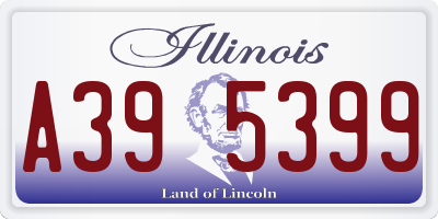 IL license plate A395399