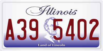 IL license plate A395402