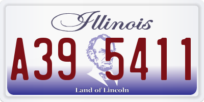IL license plate A395411