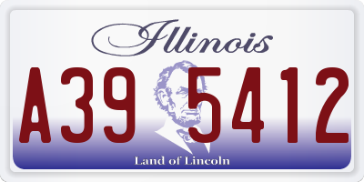 IL license plate A395412