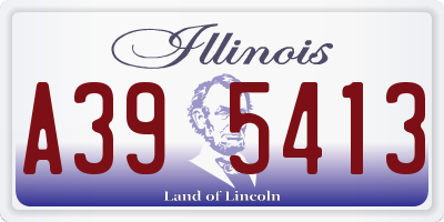 IL license plate A395413