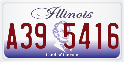 IL license plate A395416