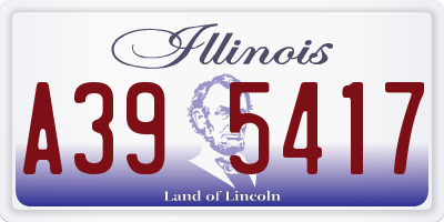 IL license plate A395417