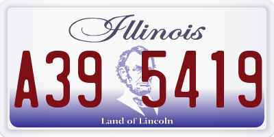 IL license plate A395419