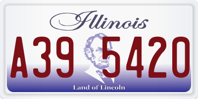 IL license plate A395420