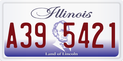 IL license plate A395421