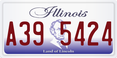 IL license plate A395424