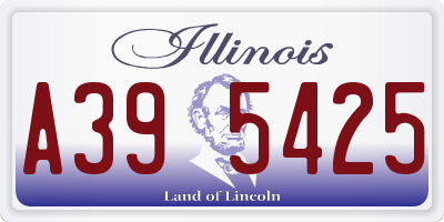 IL license plate A395425