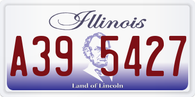 IL license plate A395427