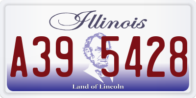 IL license plate A395428