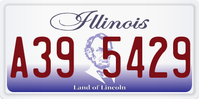 IL license plate A395429