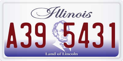 IL license plate A395431