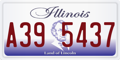 IL license plate A395437