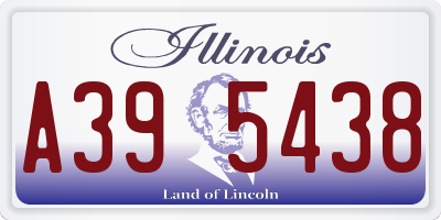 IL license plate A395438