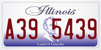 IL license plate A395439