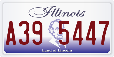 IL license plate A395447