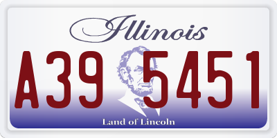 IL license plate A395451