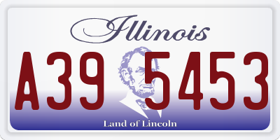 IL license plate A395453