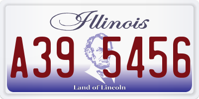 IL license plate A395456