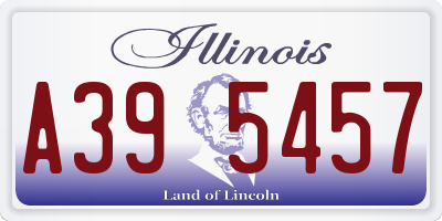 IL license plate A395457