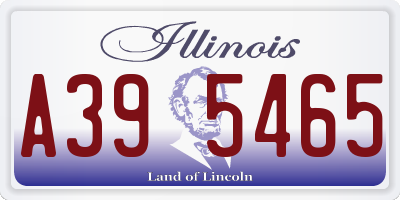IL license plate A395465