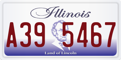 IL license plate A395467