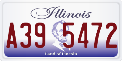 IL license plate A395472