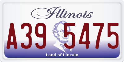 IL license plate A395475