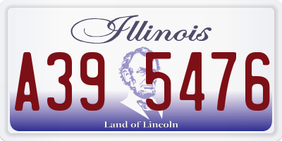IL license plate A395476