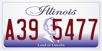 IL license plate A395477
