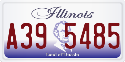 IL license plate A395485