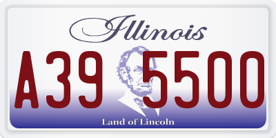 IL license plate A395500