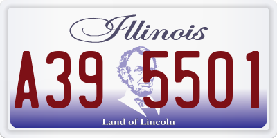 IL license plate A395501
