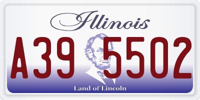 IL license plate A395502