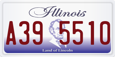 IL license plate A395510