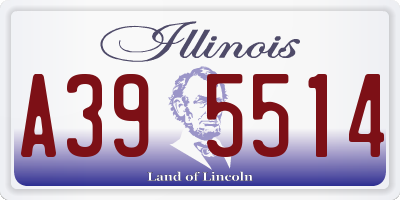 IL license plate A395514