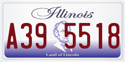 IL license plate A395518