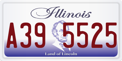 IL license plate A395525