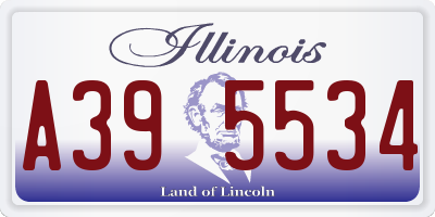 IL license plate A395534